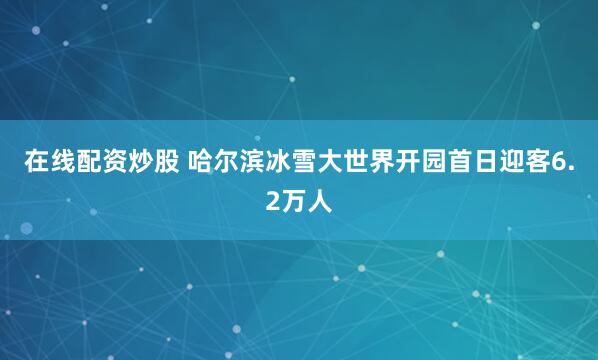 在线配资炒股 哈尔滨冰雪大世界开园首日迎客6.2万人